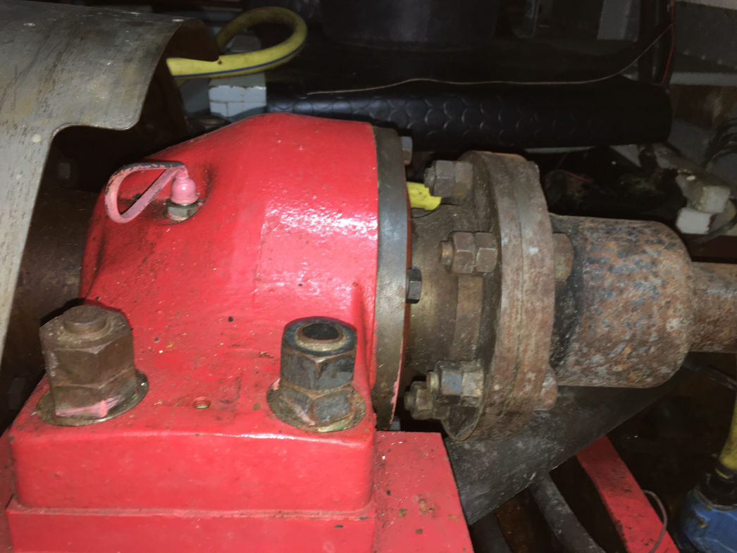 PASSAT I - Maschinenraum, Propellerschublager